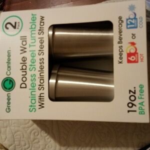 2 pk stainless steel tumblers